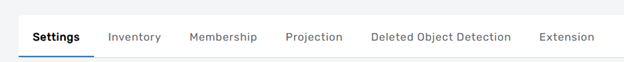 Edit Account Store Page Tabs